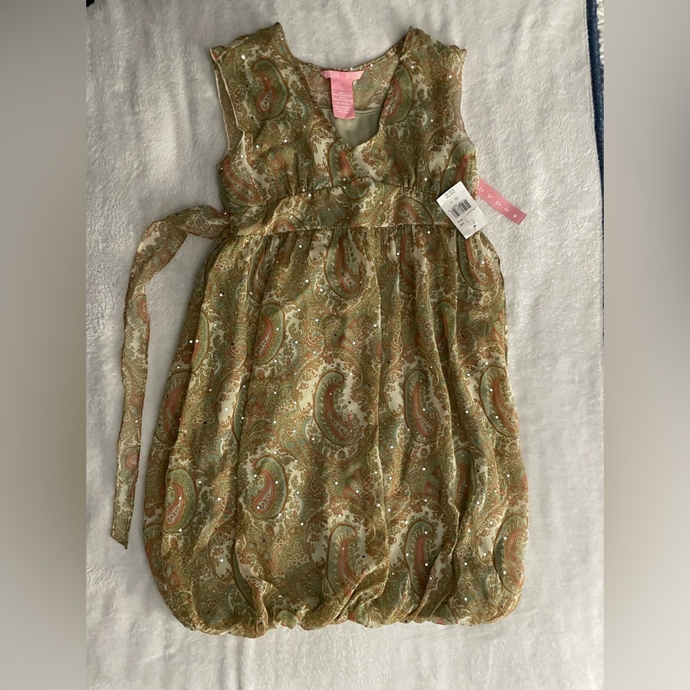 Hype Paisley Dress new with tag girls size 16
